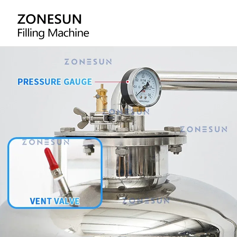 Wine Beer And - ZONESUN المشروبات الغازية آلة تعبئة Isobaric
