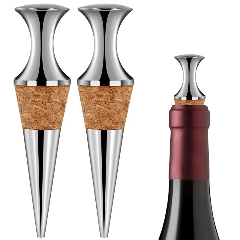 Bottle Stopper Set - سدادات زجاجات محمولة معدنية قابلة لإعادة