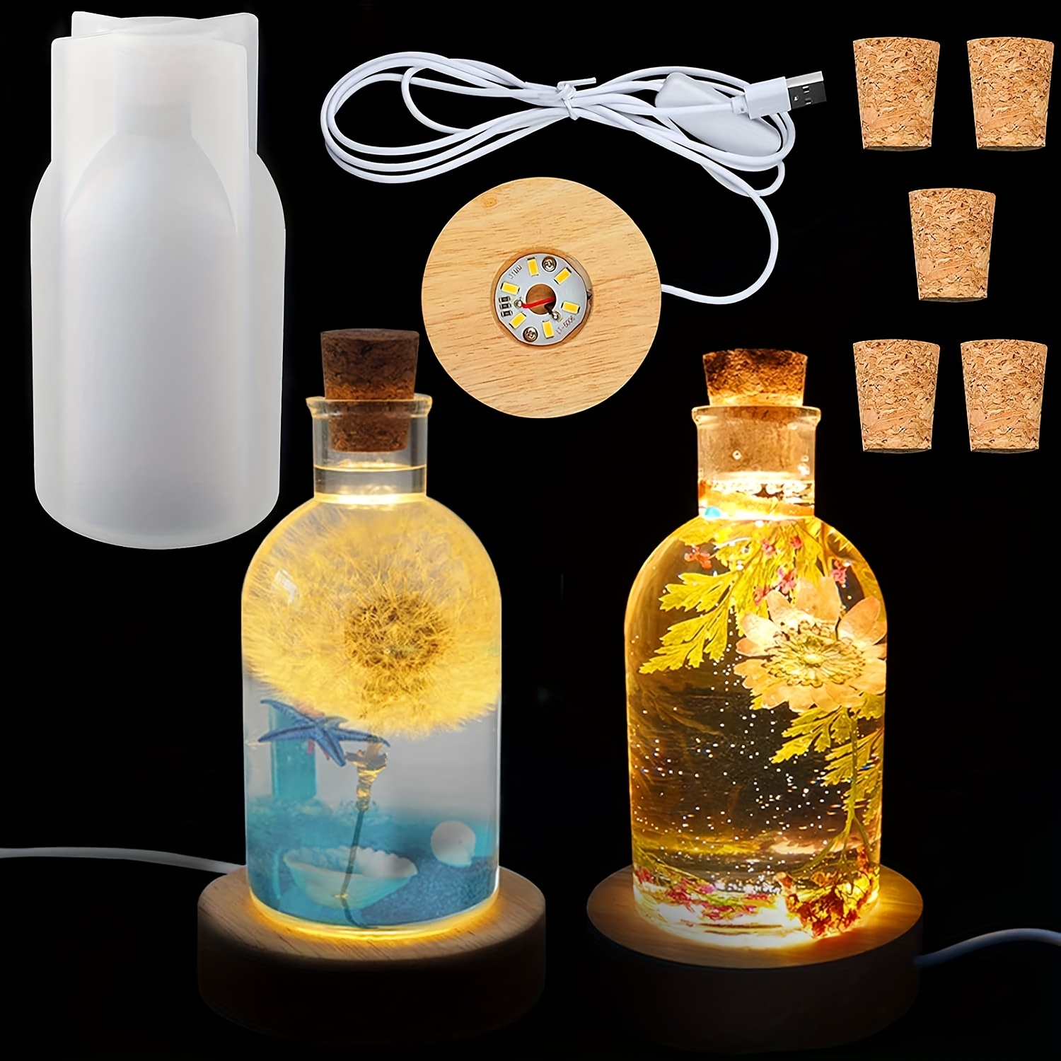 مجموعة قوالب راتنجية لزجاجة إض - مراجعة Bottle Stopper Set وسعره