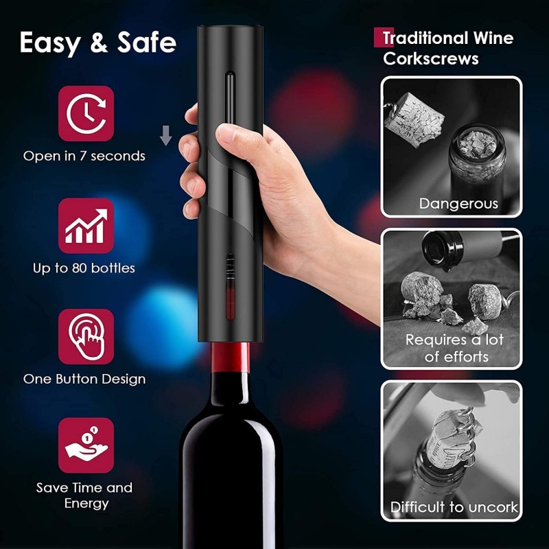 قابلة للشحن متعددة الوظائف الك - مراجعة Bottle Stopper Set وسعره