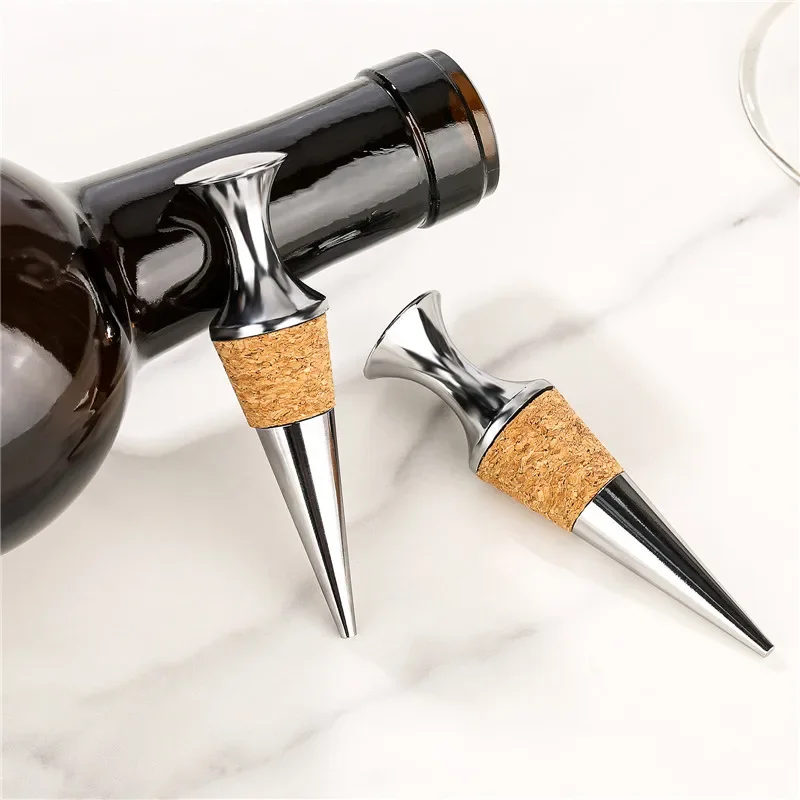 سدادات زجاجات محمولة معدنية قا - مراجعة Bottle Stopper Set وسعره