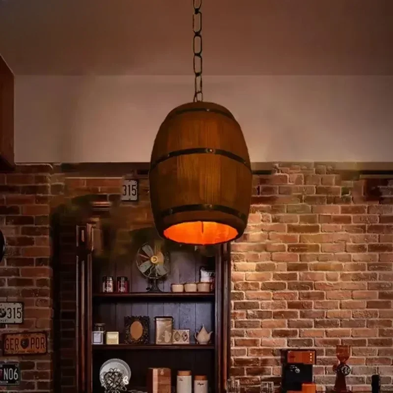 مصباح ريفي عتيق، ثريا خشبية مع - مراجعة Wine & Beer Shop Photos وسعره