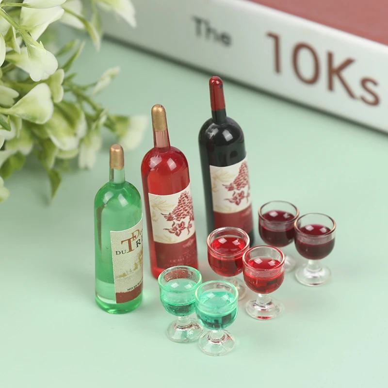 1 مجموعة 1/12 زجاجات نبيذ مصغر - مراجعة Taste Wine Beer Kitchen وسعره