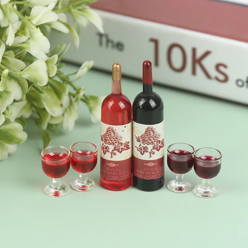 1 مجموعة 1/12 زجاجات نبيذ مصغر - مراجعة Taste Wine Beer Kitchen وسعره